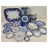 Flow Blue Serving Pieces & Bowls