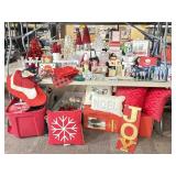 Christmas Decor, Topiaries, Stockings, Candles