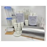 Melamine Restaurant Plates & Soup Cups, Bread Box