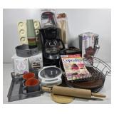 Plate Chargers, Cutting Board, Coffee Maker