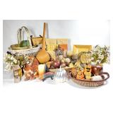 Fall Decor, Ghords, Baskets, Faux Floral