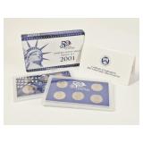 2001 United States Mint CLAD Proof Set