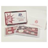 1999 United States Mint Silver Proof Set