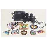 1970s Boy Scout (BSA) Patches & Binoculars