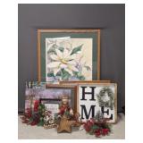 Framed Art, Signed Art & Christmas Decor