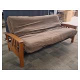 Wood & Metal Framed Futon w/ Mattress