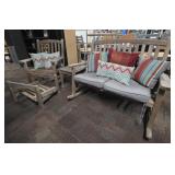 Wooden Outdoor Furniture, Some Needs Repairs