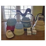 Stoneware Bowls, Pampered Chef, Vintage Tins