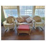 Wicker Patio Furniture, Martha Stewart Ottoman