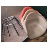 4 Herman Miller MCM Molded Chairs