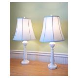 Pair of Marble Desk Lamps