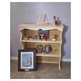 Vintage Disney Figurines, Bookshelf, Snow Globes