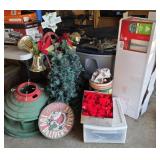 Christmas Tree, Battery Backup, Vintage Sled