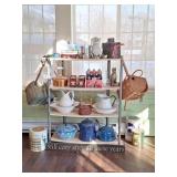 Enamelware, Bookshelf, Tins, Copper, Lunchbox
