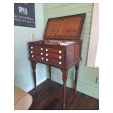 Antique Spool Cabinet, Sewing Notions