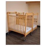(2) Kaplan Early Co. Cribs w/ Mattresses