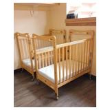 (2) Kaplan Early Co. Cribs w/ Mattresses