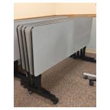 4 Mobile Tilting Top Tables