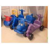 3 Riding Toys & 1 Rocking Little Tikes Dog