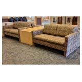 Pair of Commercial Loveseats & End Table