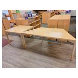 (2) Community Adjustable Height Tables