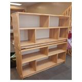 (2) Community Playthings Wooden Bookcases