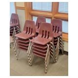 20 Virco Children's Chairs: Plastic & Metal Base