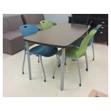 Modern Herman Miller: 4 Chairs & Table