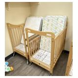 (2) Kaplan Early Co. Cribs w/ Mattresses
