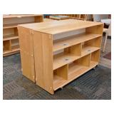 (2) Community Playthings Wooden Bookcases
