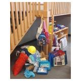 2 Community Coat Racks & Toys