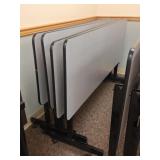 4 Mobile Tilting Top Tables