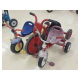 3 Tricycles: Angeles, Radio Flyer & Kiddi-o
