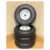 Set of 4, Hall-Master 10-in Pneumatic Tires