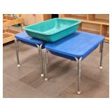 2 Plasgad Plastic Products Sensory Tables
