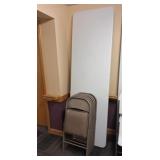8-ft Folding Table & 6 Folding Chairs