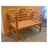 Plow and Hearth Wooden Park Bench