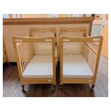 (2) Kaplan Early Co. Cribs w/ Mattresses