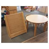 Child's Table, 2 Chairs & Magazine Display