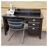Desk w/ Chairs & Office Supplies