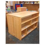 (2) Community Playthings Wooden Bookcases