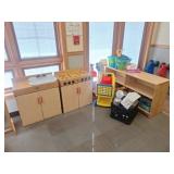 Community Kitchen Set w/ Bookcase & More