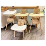 4 Community Playthings Wooden High Chairs