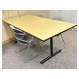 Table, 3 Chairs & Bookcase