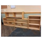 (4) Community Wood Bookcases