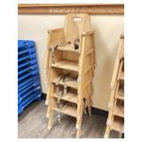 5 Community Playthings Wooden Daycare High Chairs