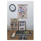 Work Bench, Goodwrench Clock, Gulf Thermometer