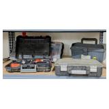 B&D Firestorm 18V Drill, Plano, Organizers