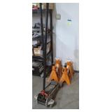 Hydraulic Floor Jack, Four 6-Ton Jack Stands