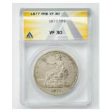 1877 Trade Dollar - ANACS VF30